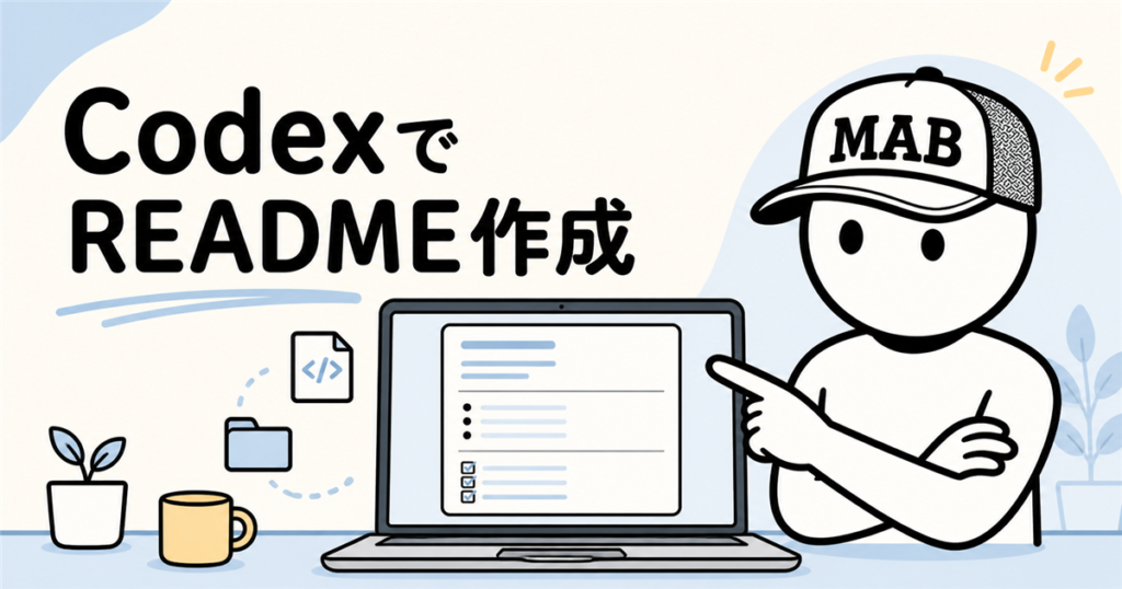 CodexでREADMEを作成する方法｜初心者向け手順と依頼文