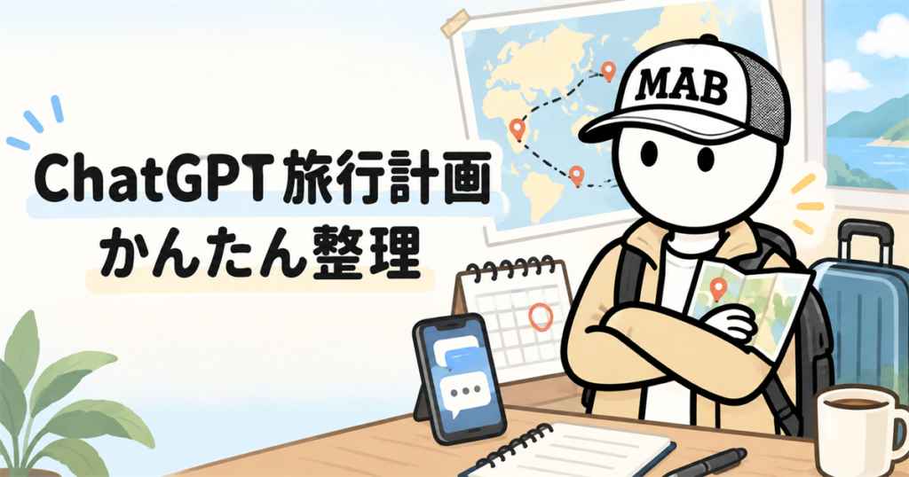 ChatGPTで旅行計画を整理する方法｜初心者向けプロンプト例